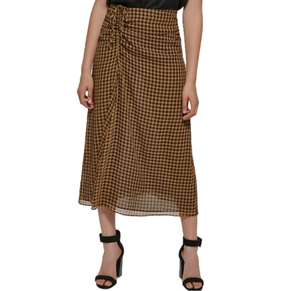 Calvin Klein Dresses & Skirts - Calvin Klein | Check Print Midi NWT